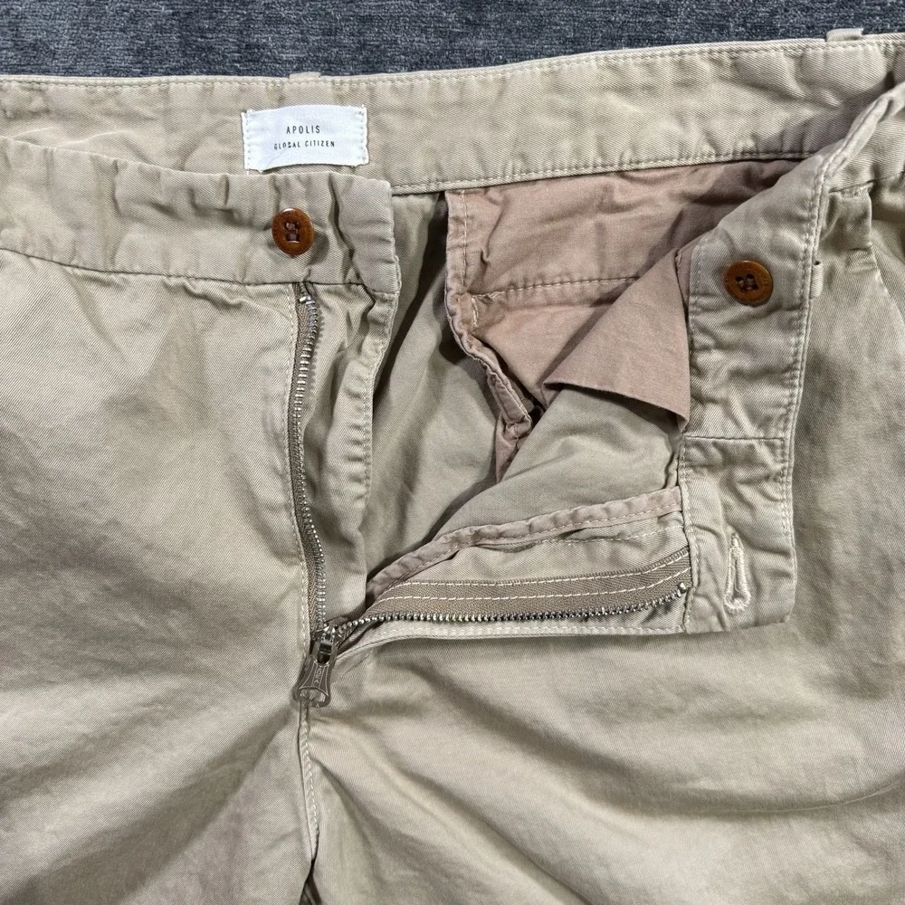 Apolis Global Citizen Utility Chino Pants Mens Size 34 Straight‎ Leg Made In USA